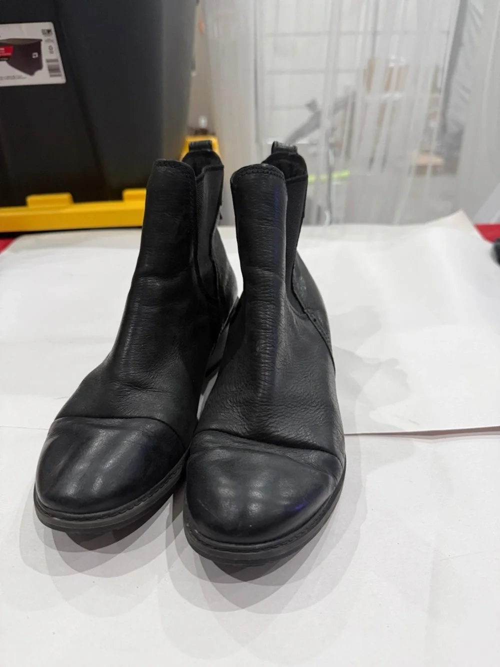 Timberland Black Leather Chelsea Ankle Boots